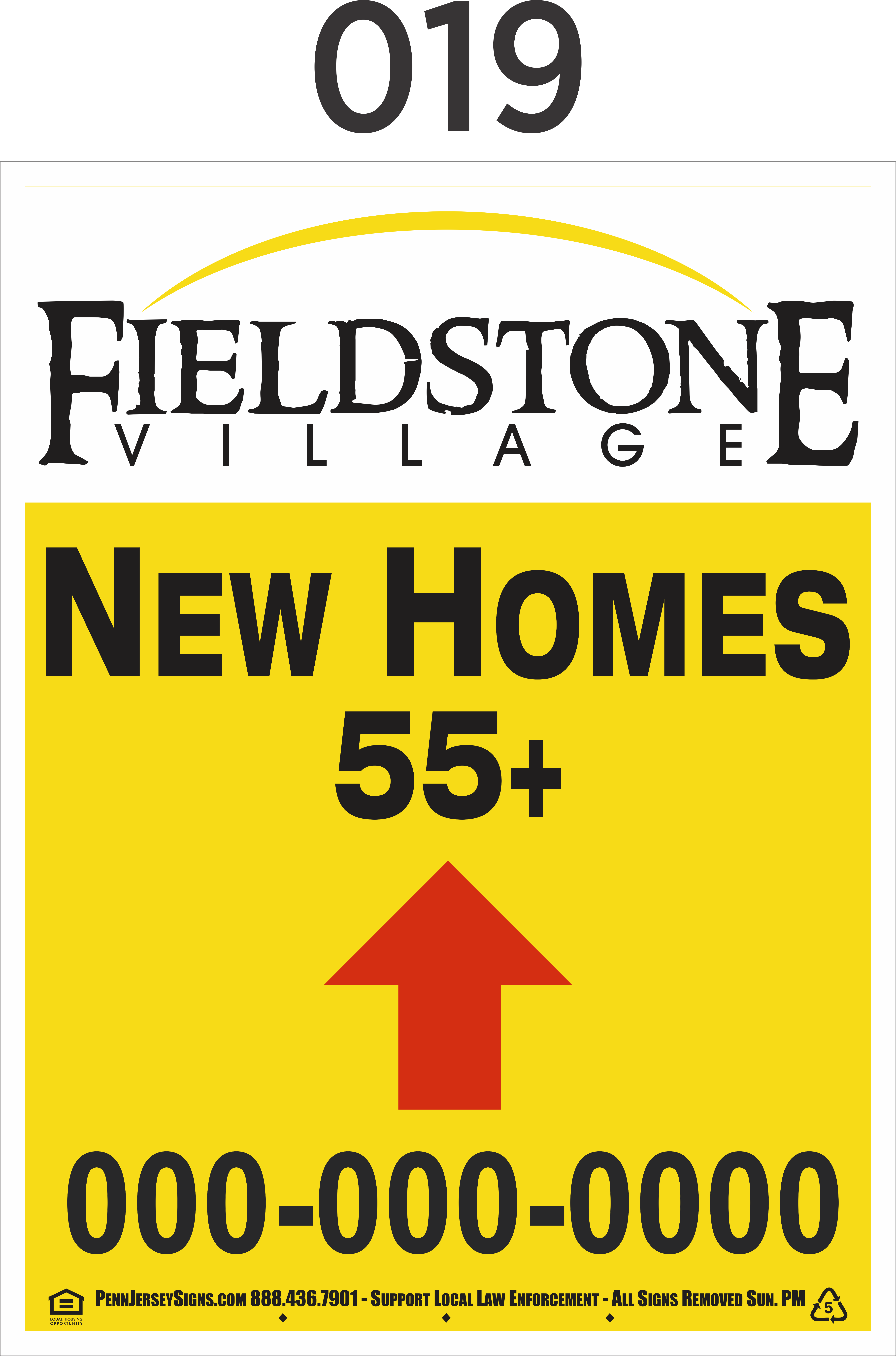 Sign Templates Examples 019 Penn Jersey Signs